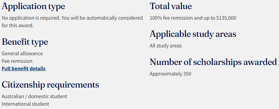 澳洲八大2024年奖学金汇总澳洲奖学金，最高可减免100%学费！